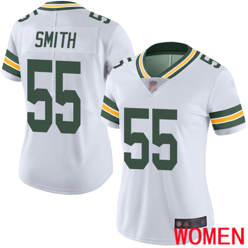 Green Bay Packers Limited White Women #55 Smith Za Darius Road Jersey Nike NFL Vapor Untouchable